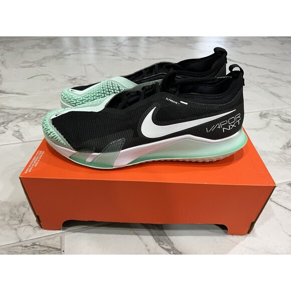 Nike Court React Vapor HC Black Mint Pickle Tennis Shoe CV0724-009 Men’s Sz 13 main image 8